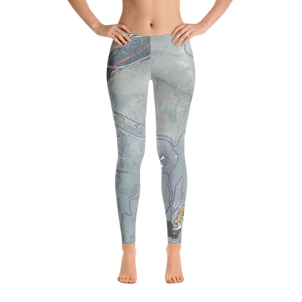 Snowshoe Mountain, West Virginia Ski Trail Map Women's Base Layer Bottom - Powderaddicts