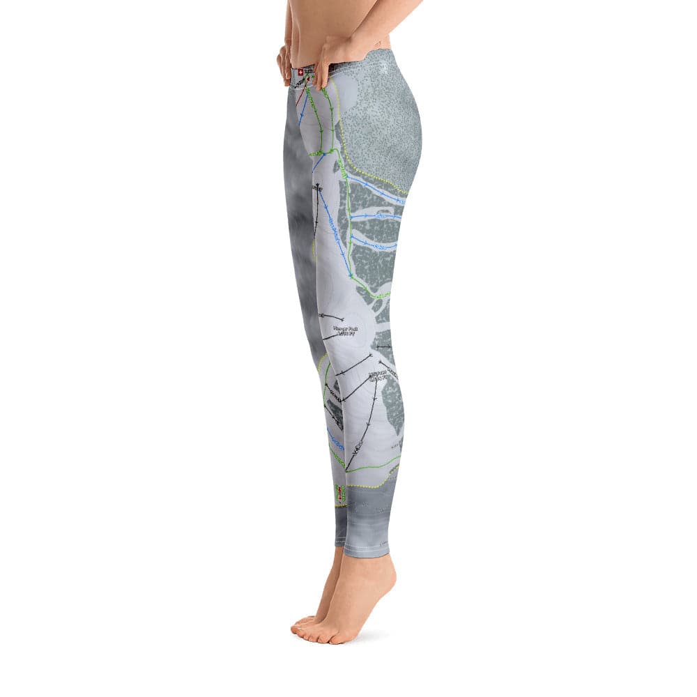 Soldier Mountain, Idaho Ski Trail Map Women's Base Layer Bottom - Powderaddicts