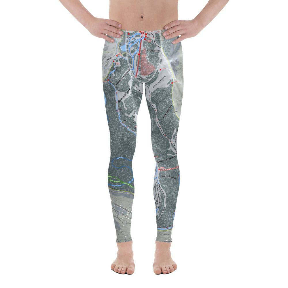 Solitude, Utah Ski Trail Map Men's Base Layer Bottom - Powderaddicts