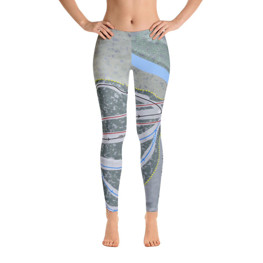 Spring Mountain, Pennsylvania Ski Trail Map Women's Base Layer Bottom - Powderaddicts