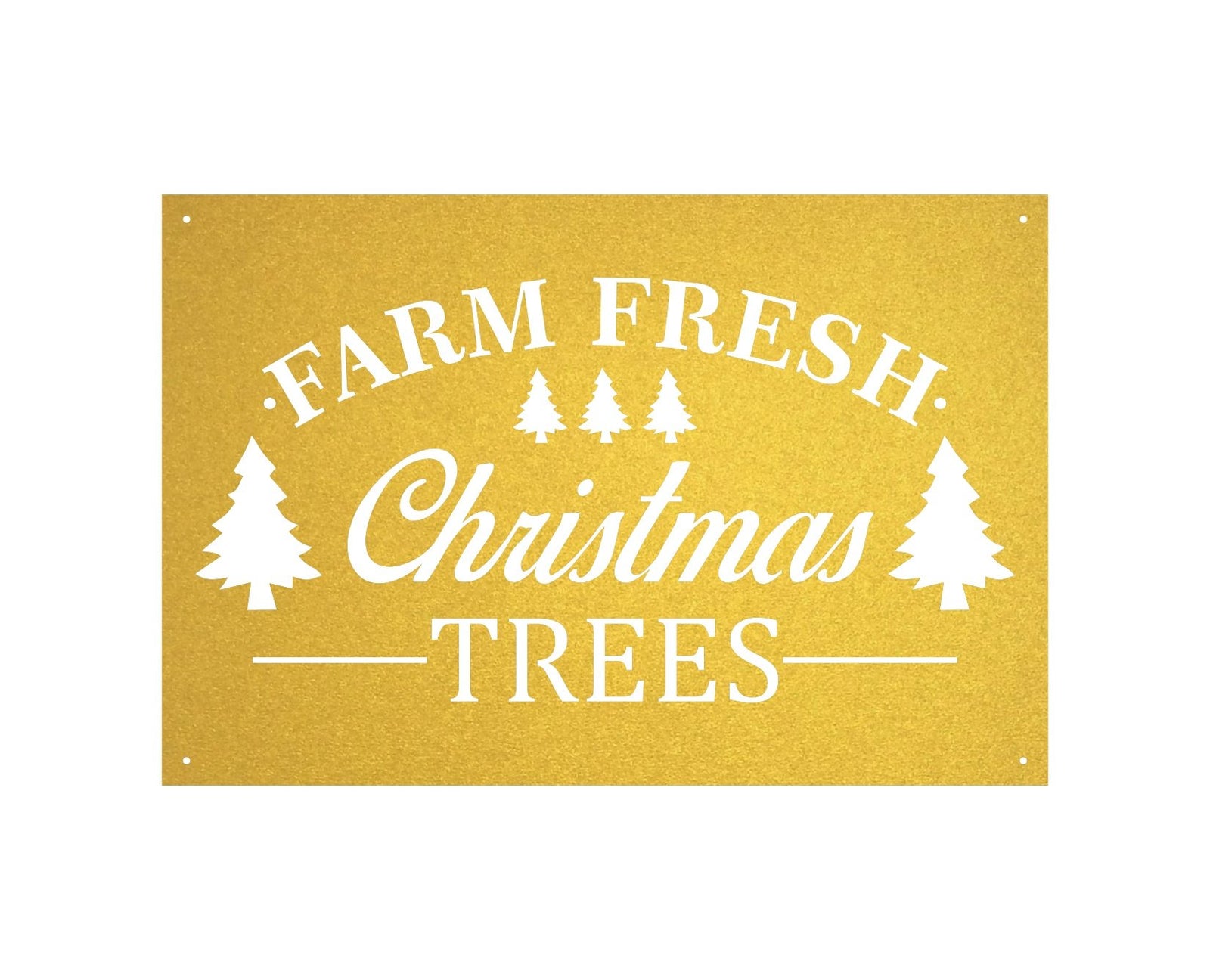 Fresh Christmas Trees Sign - Powderaddicts
