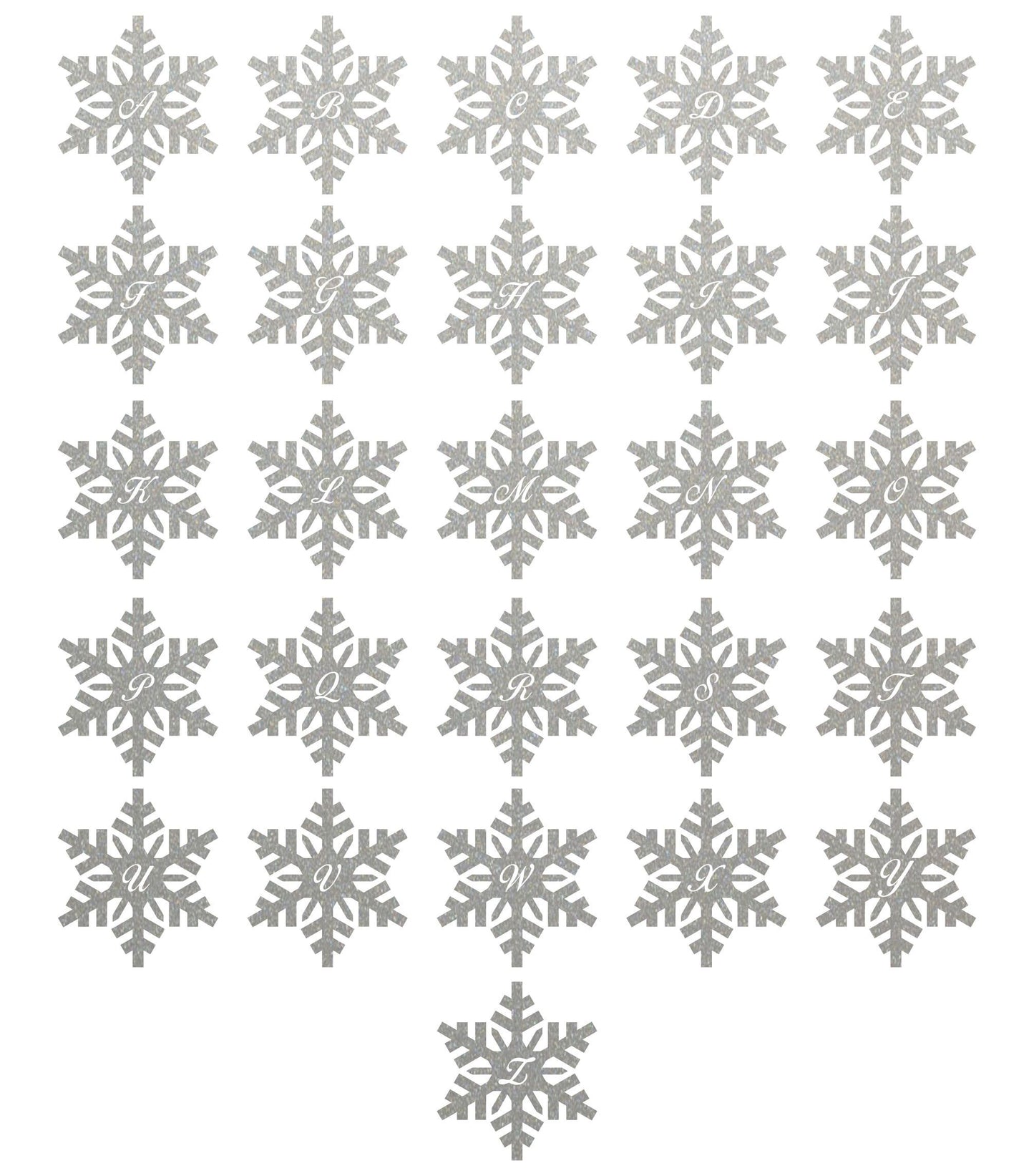 Snowflake Initial - Powderaddicts