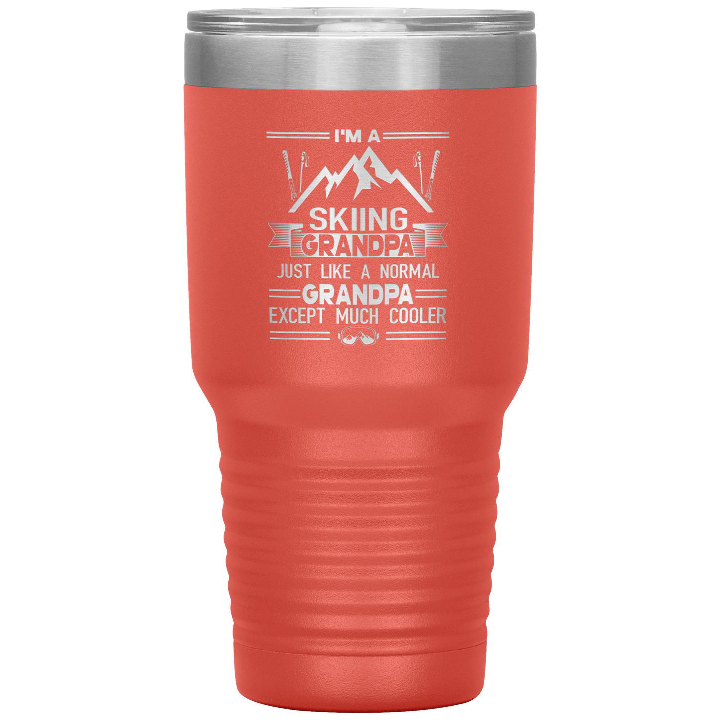 I'm A Skiing Grandpa 30oz Tumbler - Powderaddicts