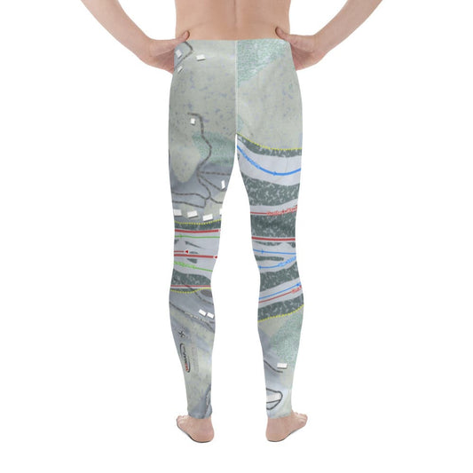 Sugar Mountain, North Carolina Ski Trail Map Men's Base Layer Bottom - Powderaddicts