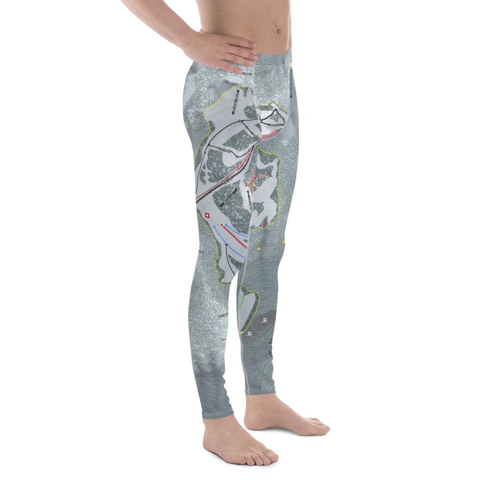 Summit At Snoqualmie Alpental, Oregon Ski Trail Map Men's Base Layer Bottom - Powderaddicts