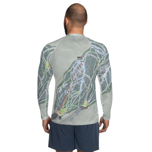 Sunrise Park, Arizona Ski Trail Map Men's Base Layer Top - Powderaddicts