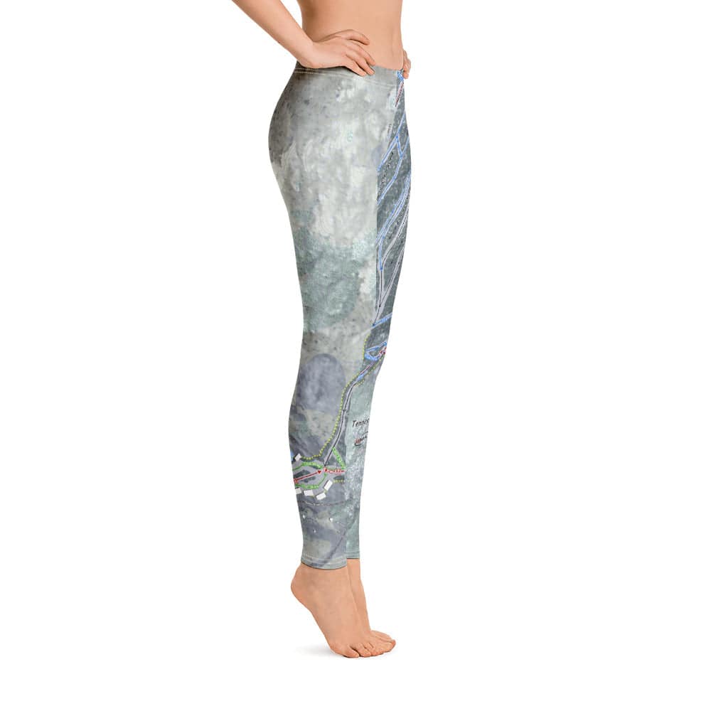 Tenney Mountain, New Hampshire Ski Trail Map Women's Base Layer Bottom - Powderaddicts