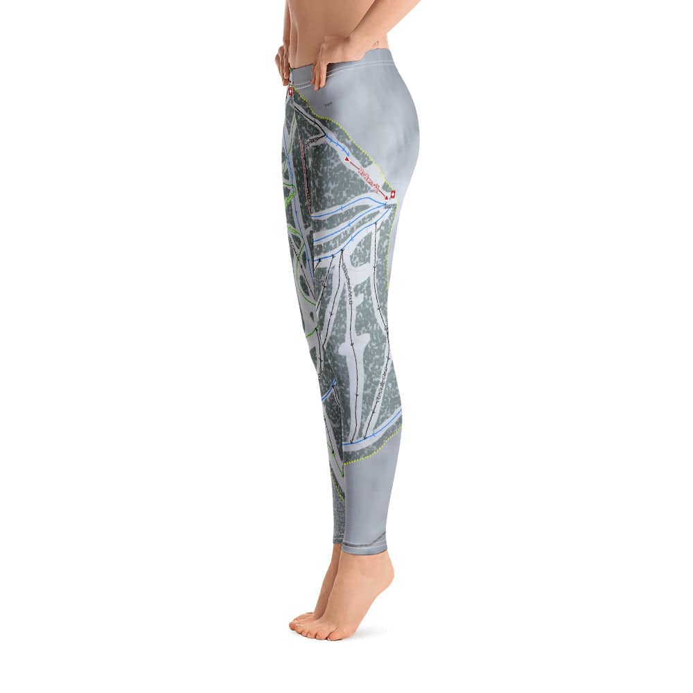 Teton Pass Montana Ski Trail Map Women's Base Layer Bottom - Powderaddicts