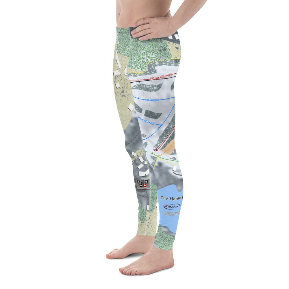 The Homestead, Michigan Ski Trail Map Men's Base Layer Bottom - Powderaddicts