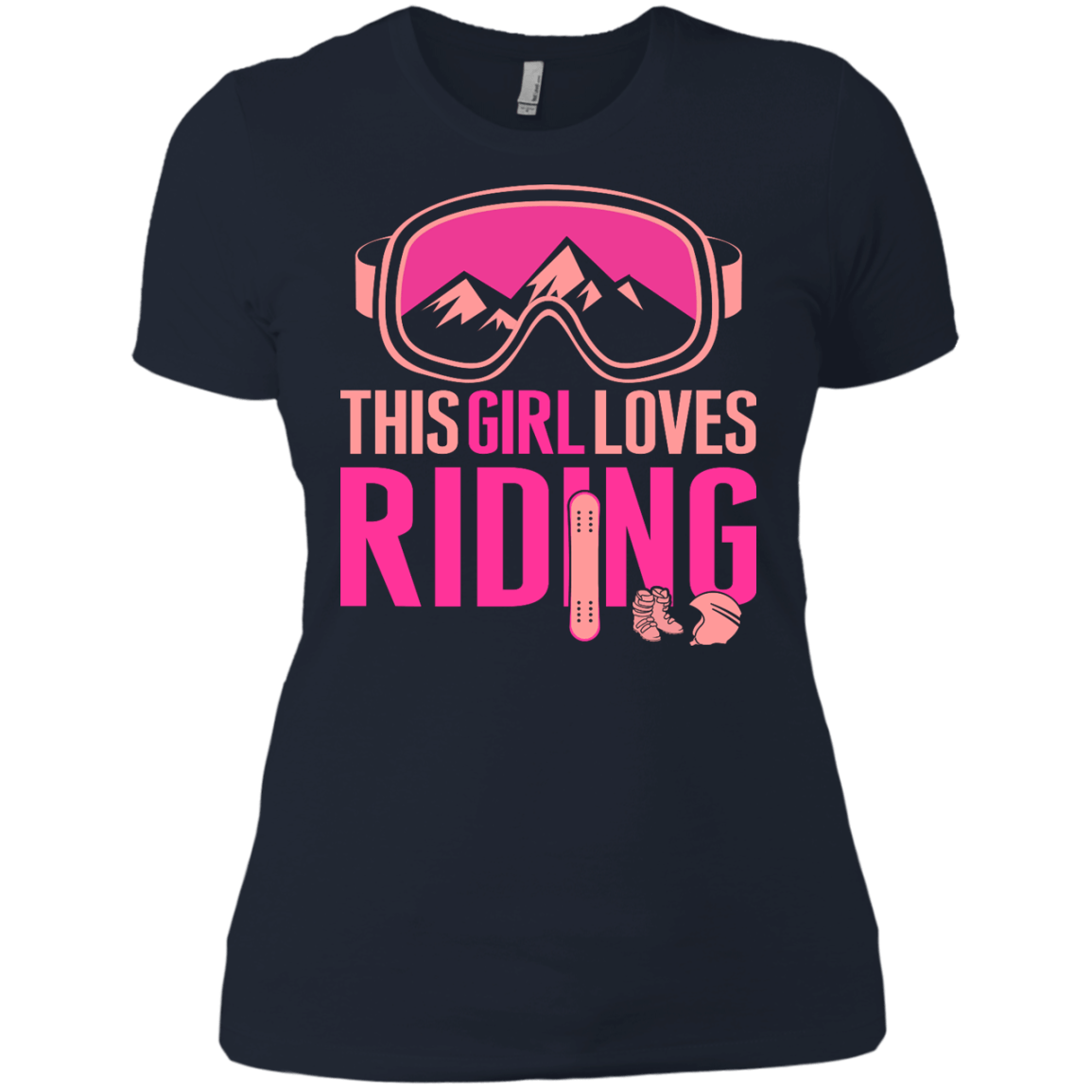 This Girl Loves Riding Ladies Tees - Powderaddicts
