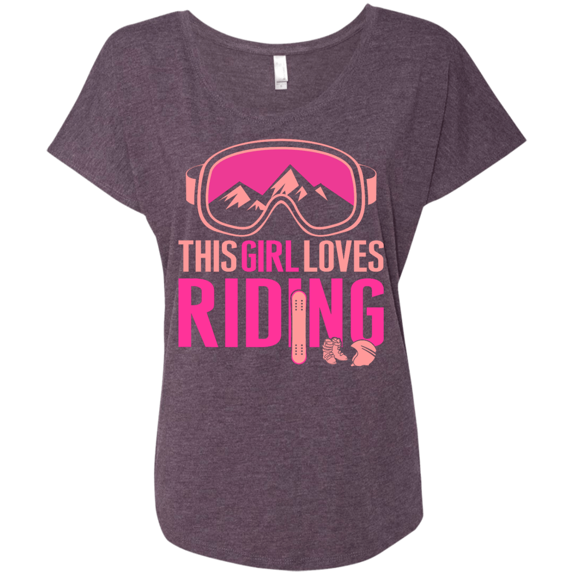 This Girl Loves Riding Ladies Tees - Powderaddicts