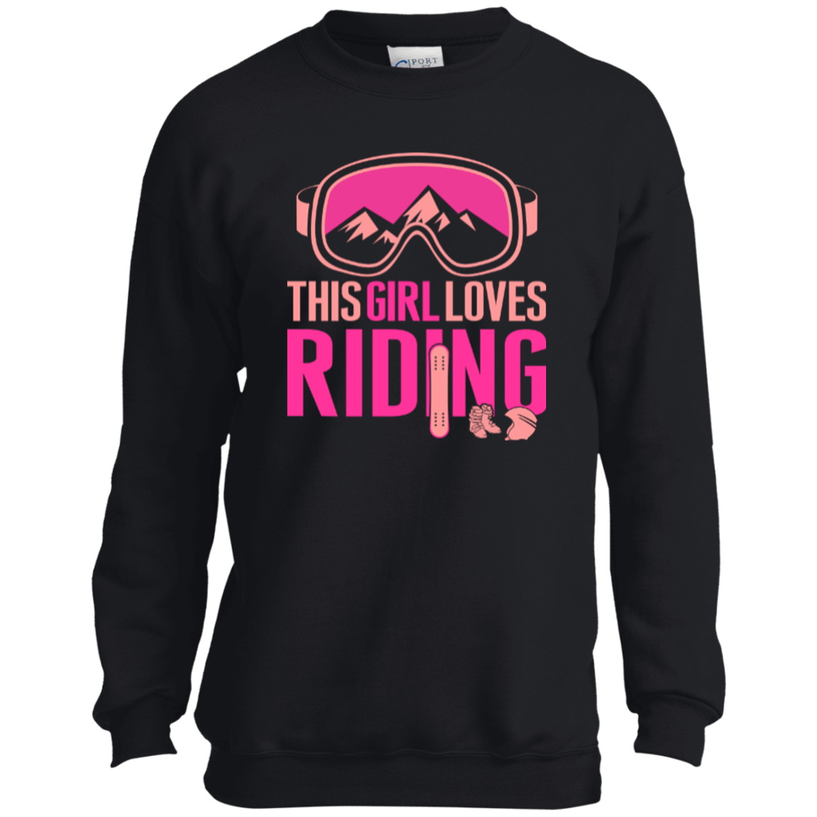 This Girl Loves Riding Youth Long Sleeves - Powderaddicts