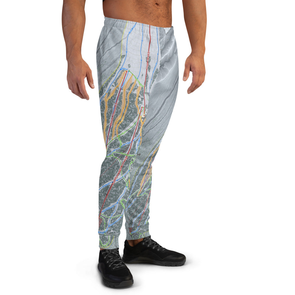 Timber line, Oregon Ski Trail Map Men's Mid-Layer - Powderaddicts
