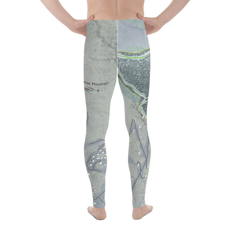Timberline Mountain, West Virginia Ski Trail Map Men's Base Layer Bottom - Powderaddicts