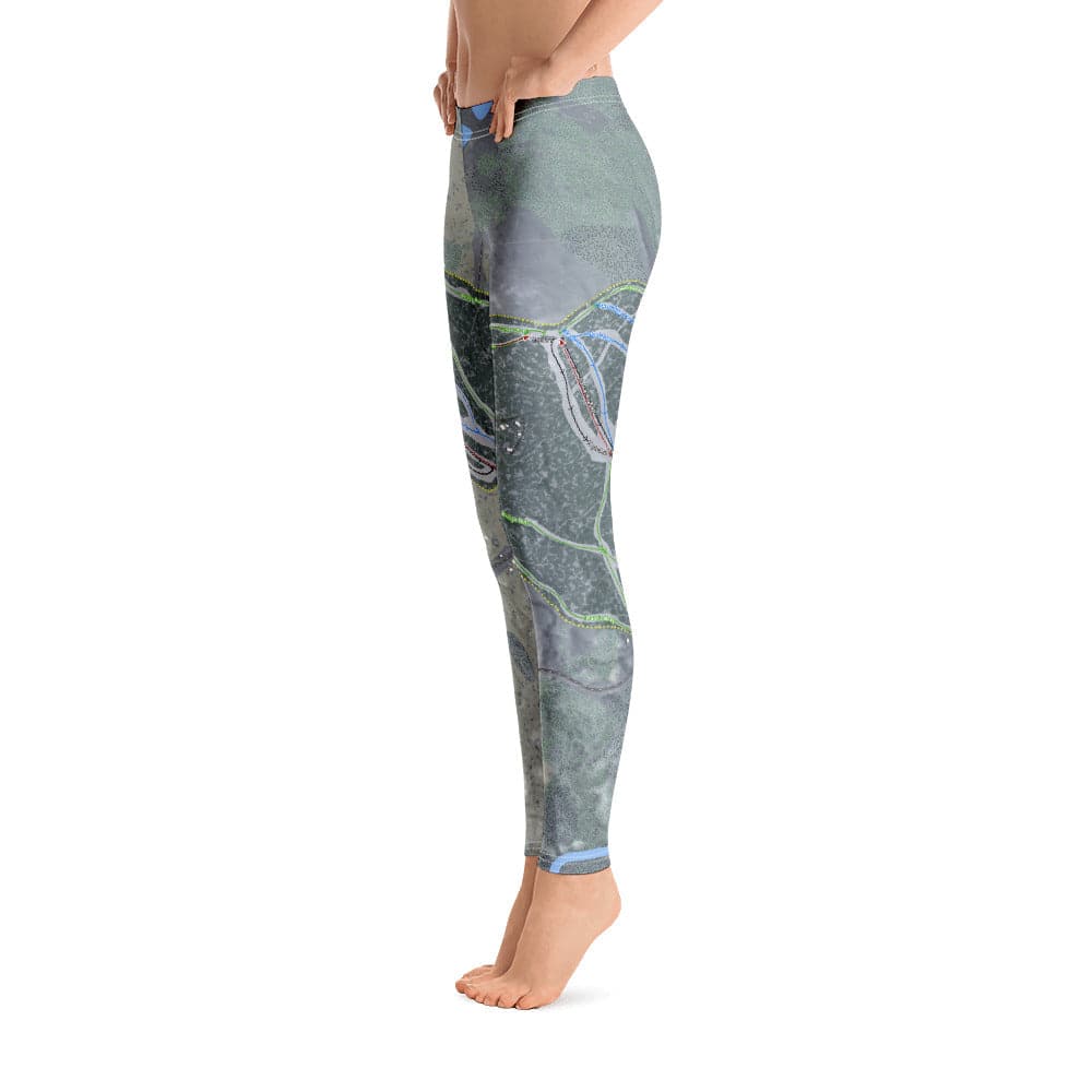 Titus Mountain, New York Ski Trail Map Women's Base Layer Bottom - Powderaddicts