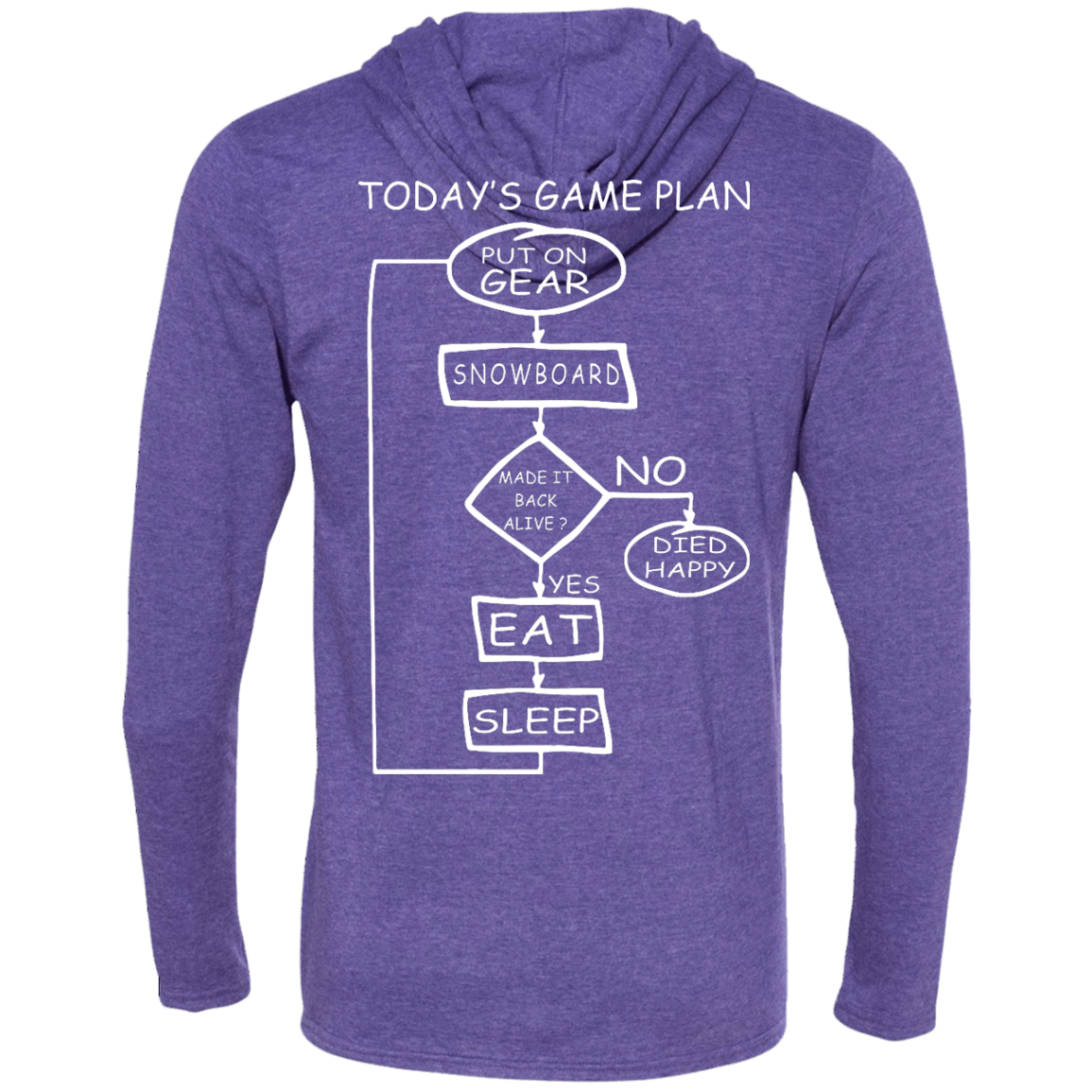 Today's Game Plan - I Snowboard Hoodies - Powderaddicts