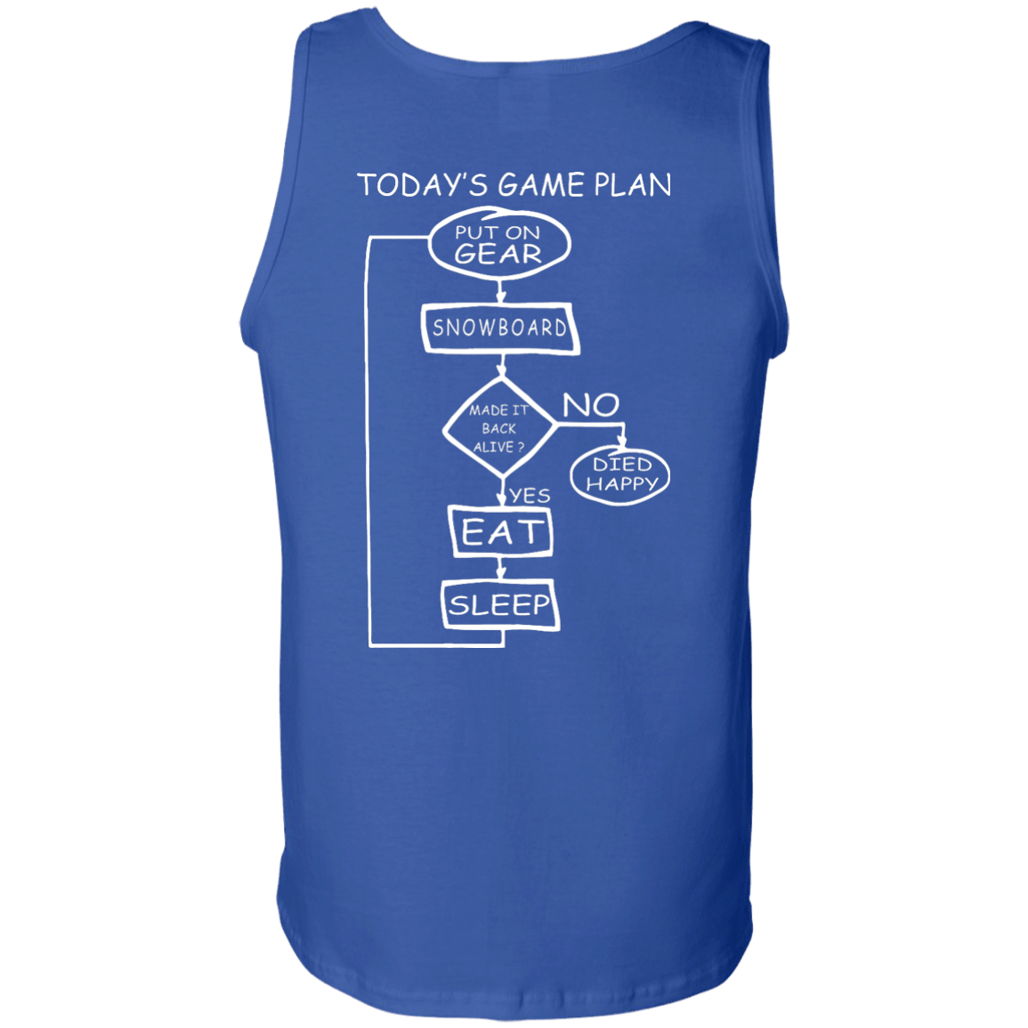 Today's Game Plan - I Snowboard Tank Tops - Powderaddicts