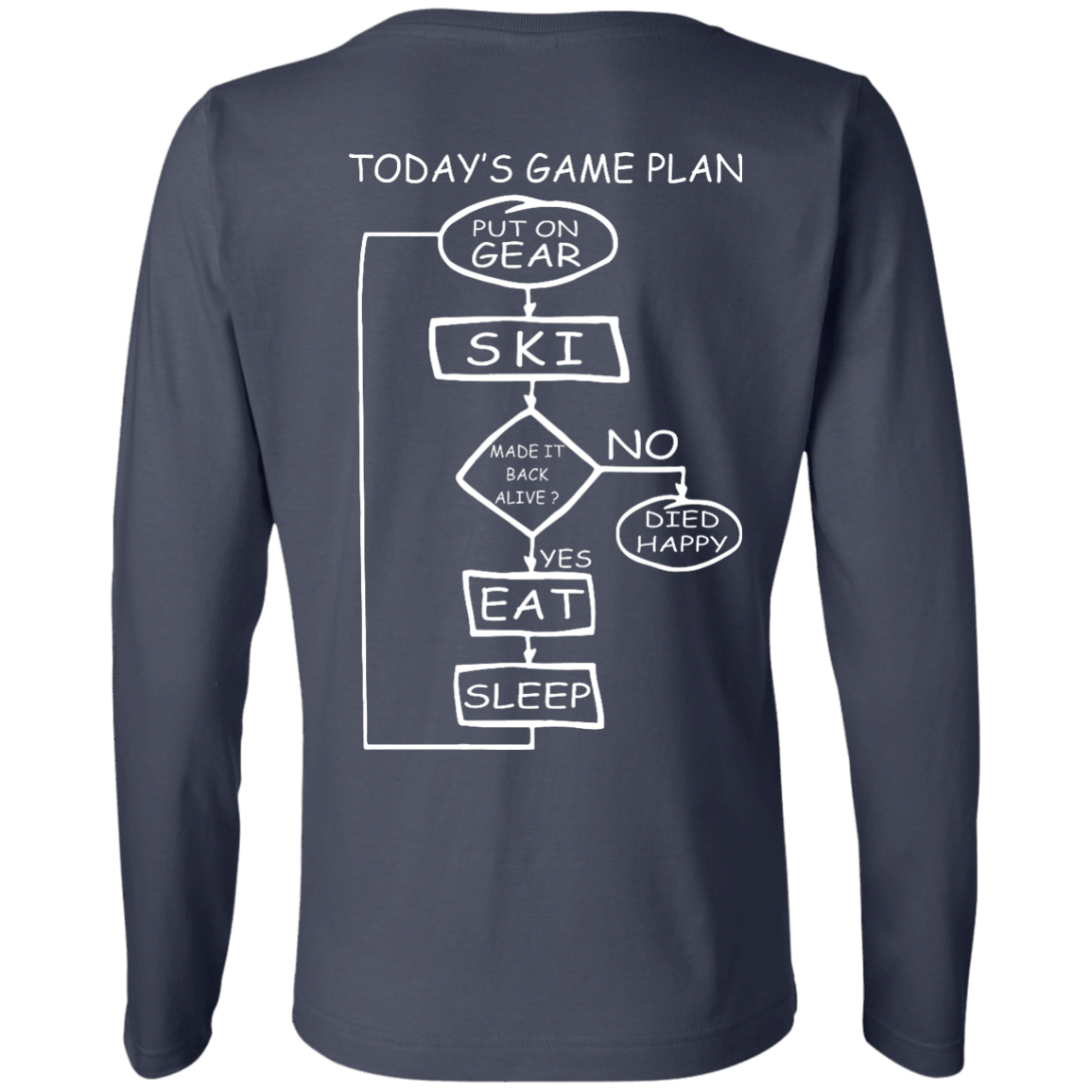 Today's Game Plan - Skiing Long Sleeves - Powderaddicts