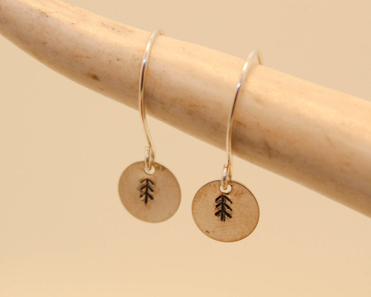 STAMPED TREE EARRINGS - Powderaddicts