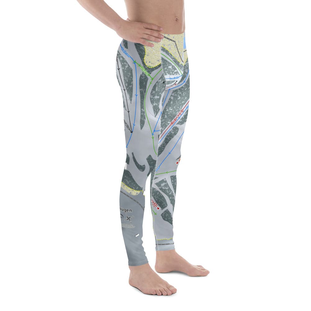 Trollhaugen, Wisconsin Ski Trail Map Men's Base Layer Bottom - Powderaddicts
