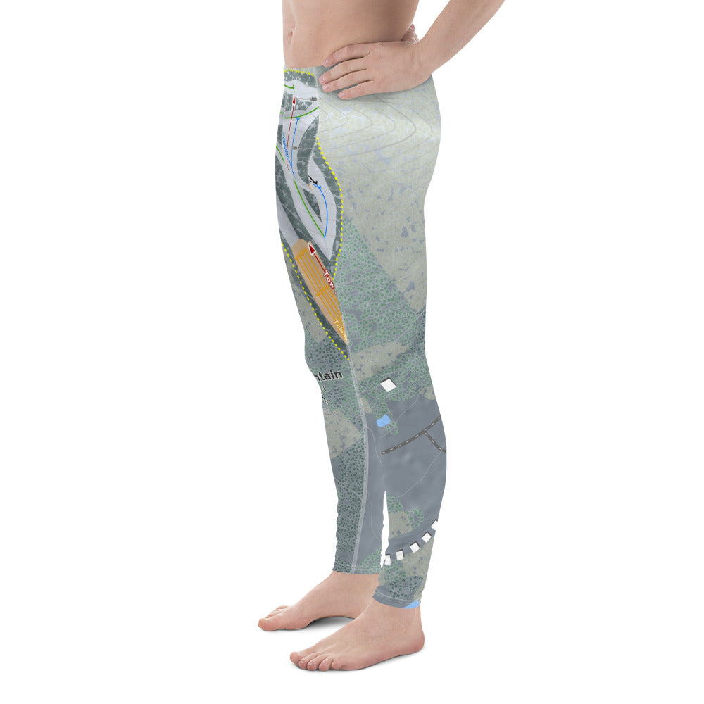 Tussey Mountain, Pennsylvania Ski Trail Map Men's Base Layer Bottom - Powderaddicts