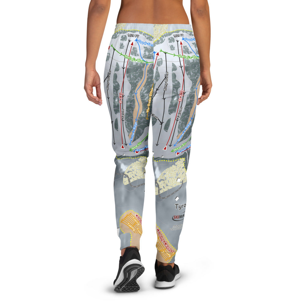 Tyrol Basin, Wisconsin Ski Trail Map Women's Mid-Layer - Powderaddicts