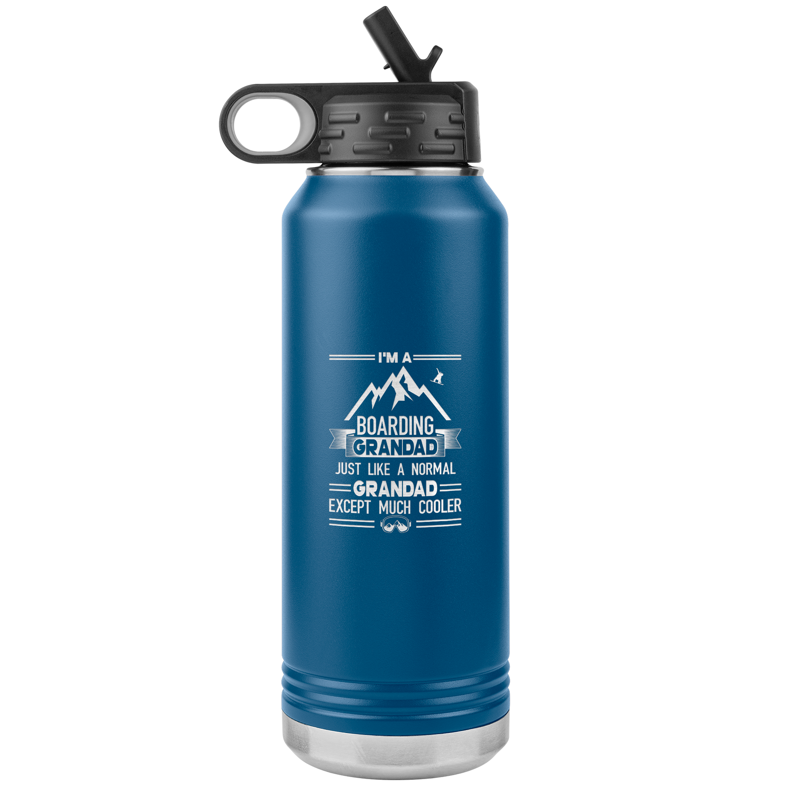 I'm A Boarding Grandad 32oz Water Bottle Tumbler - Powderaddicts