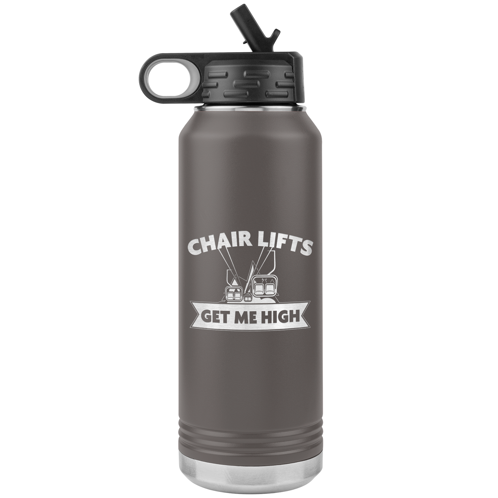 Chairlifts Get Me High 32oz Water Bottle Tumbler - Powderaddicts