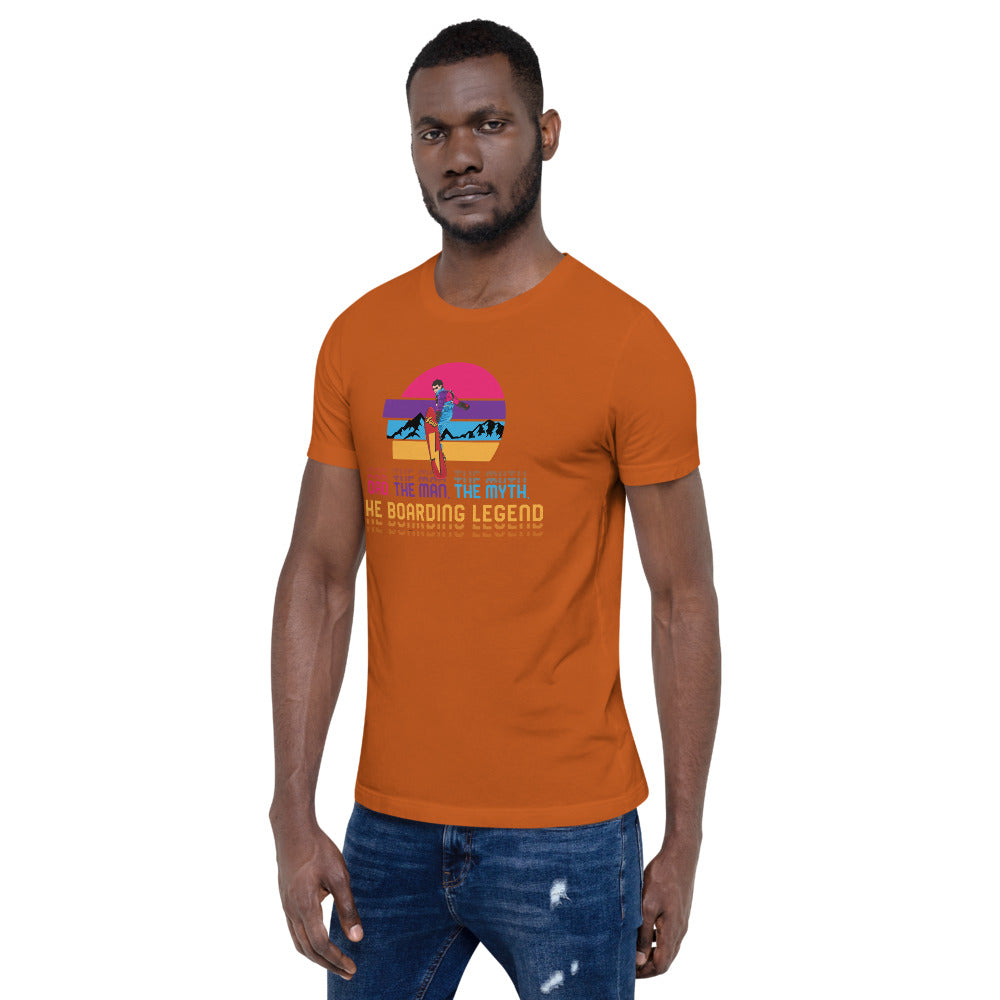 Dad, The Man, The Myth, The Boarding Legend T-Shirt - Powderaddicts