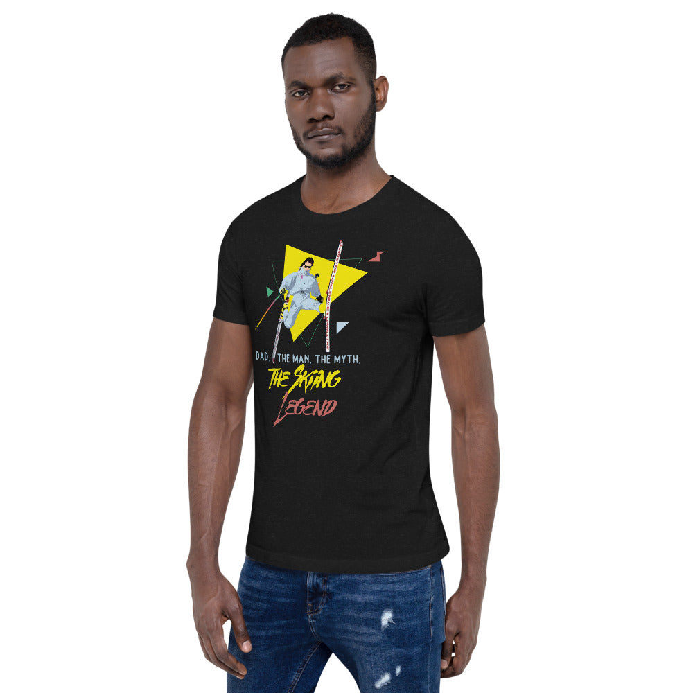 Dad, The Man, The Myth, The Skiing Legend T-Shirt - Powderaddicts