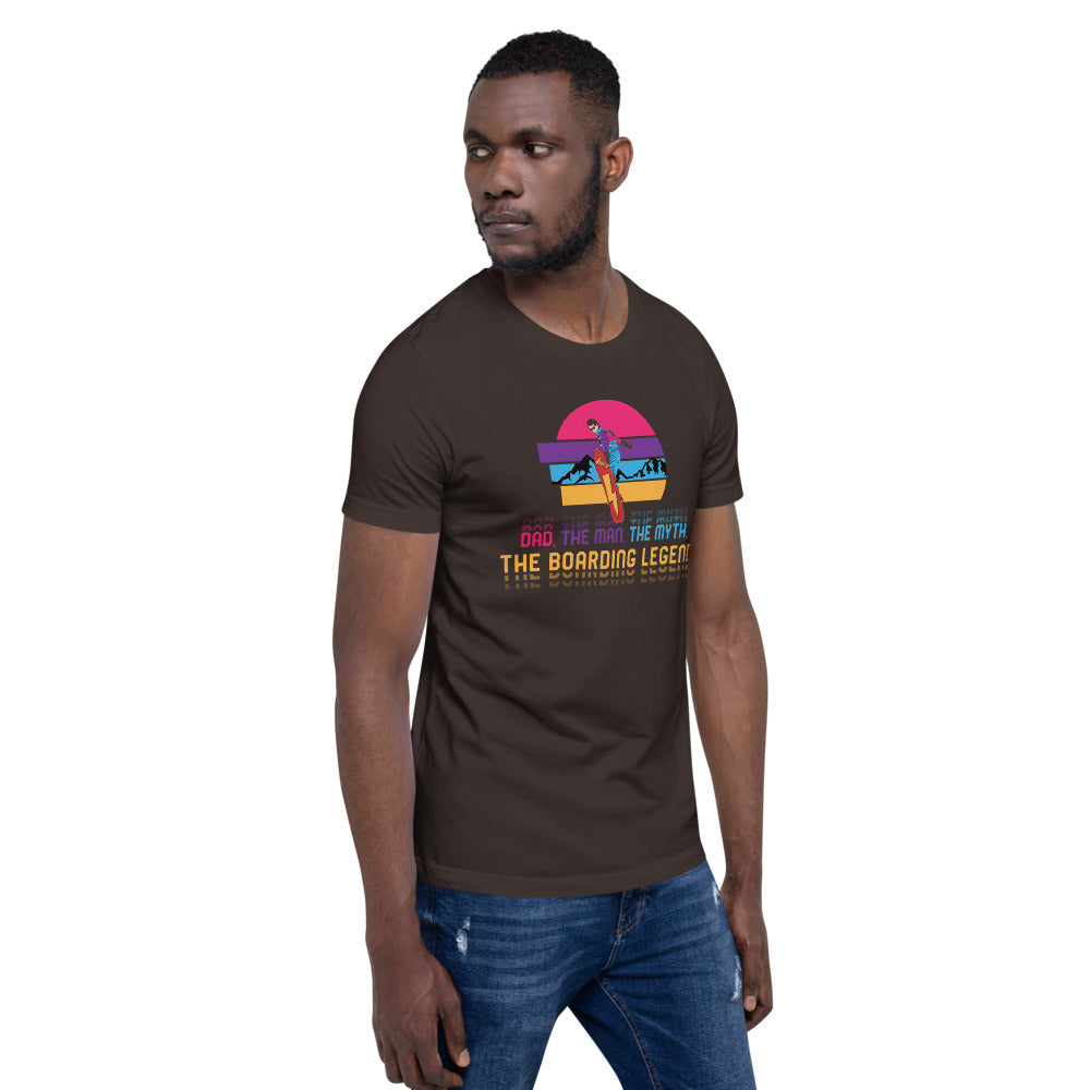 Dad, The Man, The Myth, The Boarding Legend T-Shirt - Powderaddicts