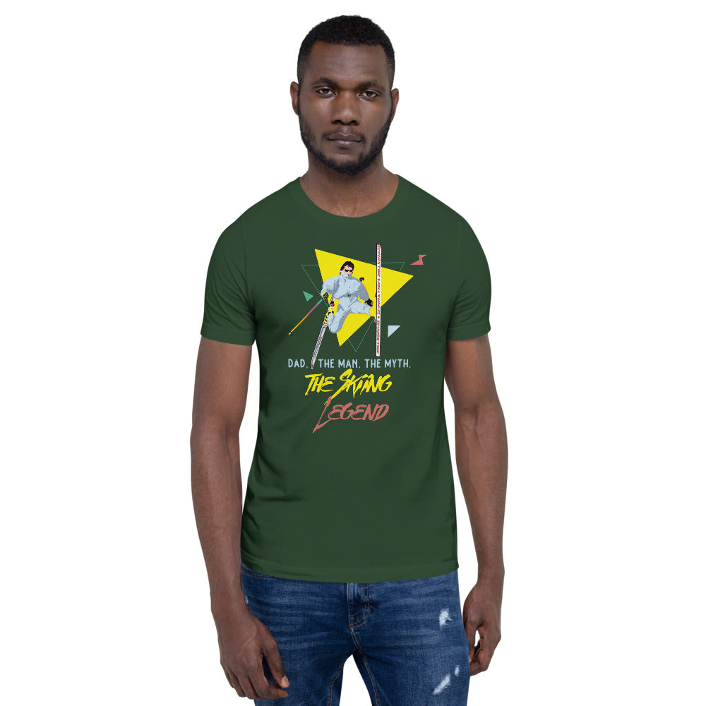 Dad, The Man, The Myth, The Skiing Legend T-Shirt - Powderaddicts