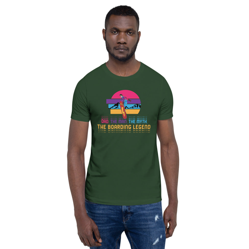 Dad, The Man, The Myth, The Boarding Legend T-Shirt - Powderaddicts