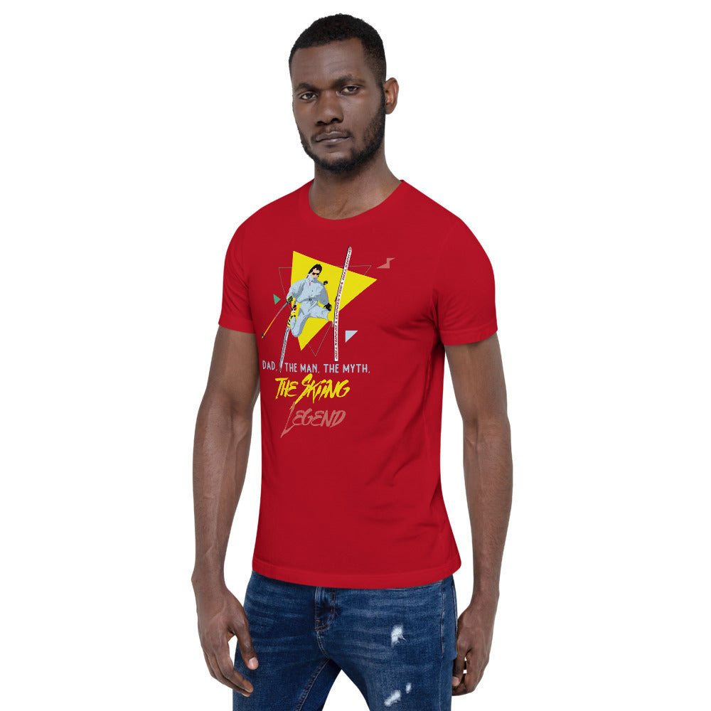 Dad, The Man, The Myth, The Skiing Legend T-Shirt - Powderaddicts