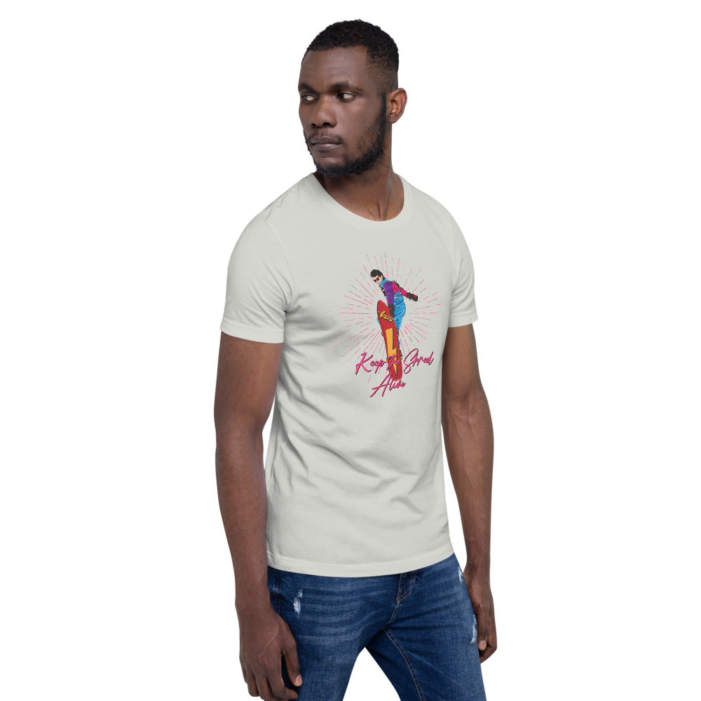 Keep The Shred Alive, Snowboarding Short-Sleeve Unisex T-Shirt - Powderaddicts