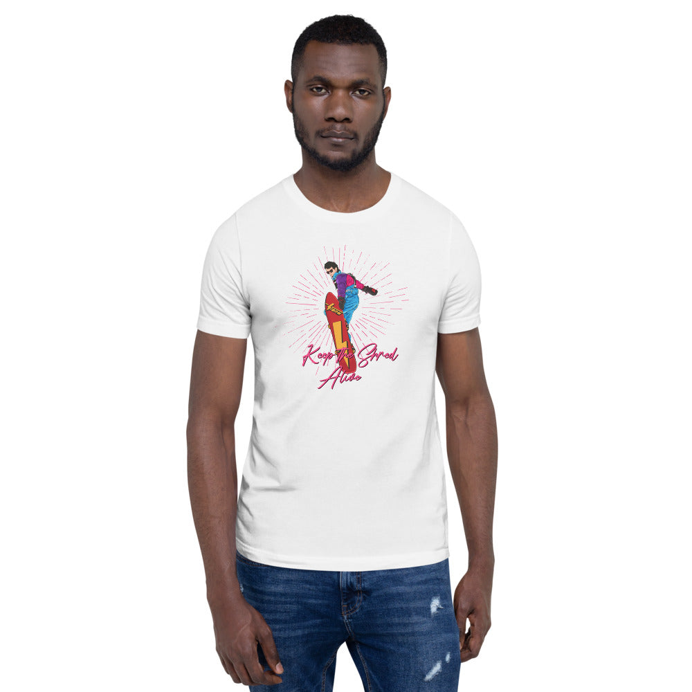 Keep The Shred Alive, Snowboarding Short-Sleeve Unisex T-Shirt - Powderaddicts