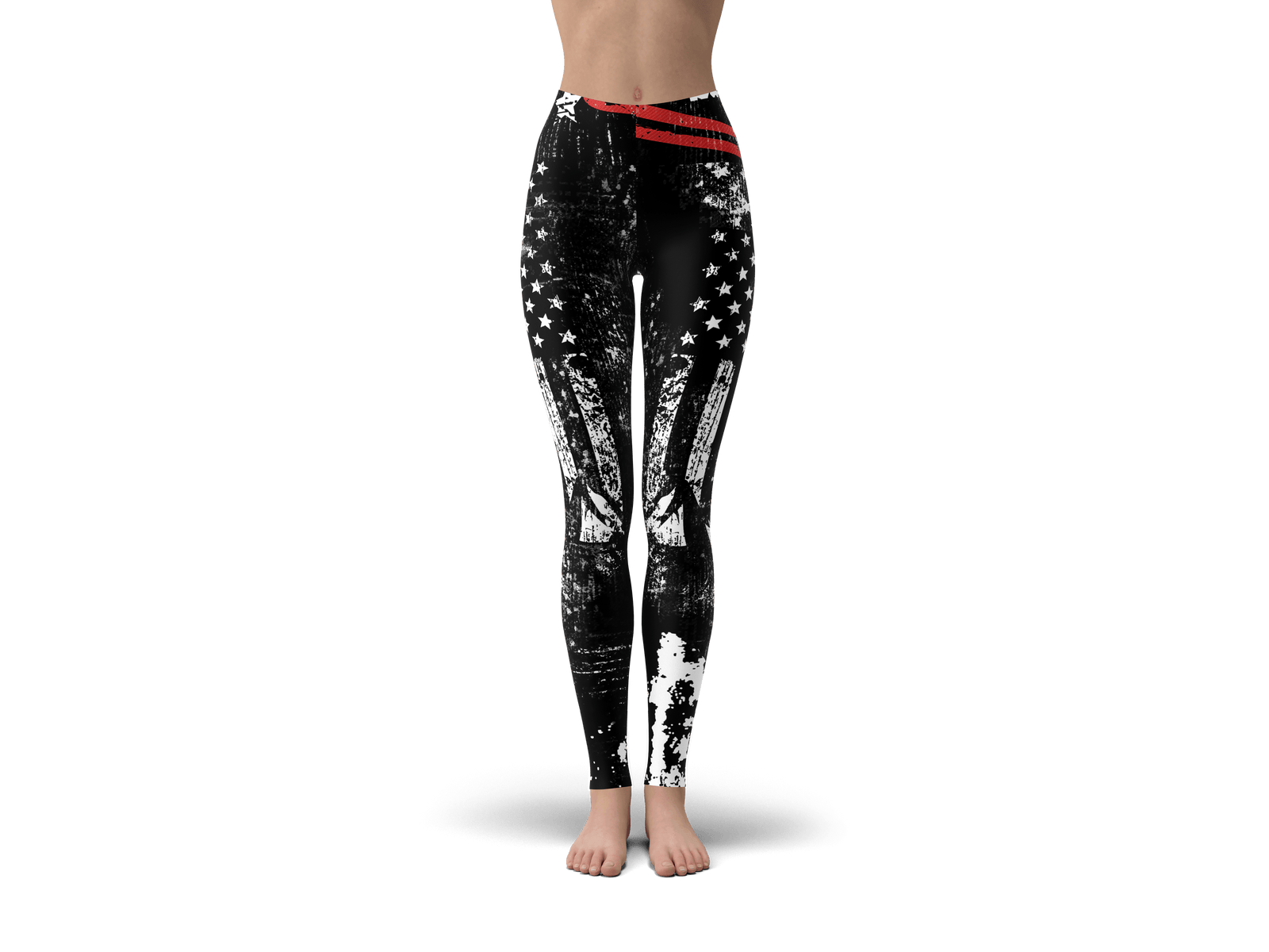USA Ski Flag Leggings - Powderaddicts