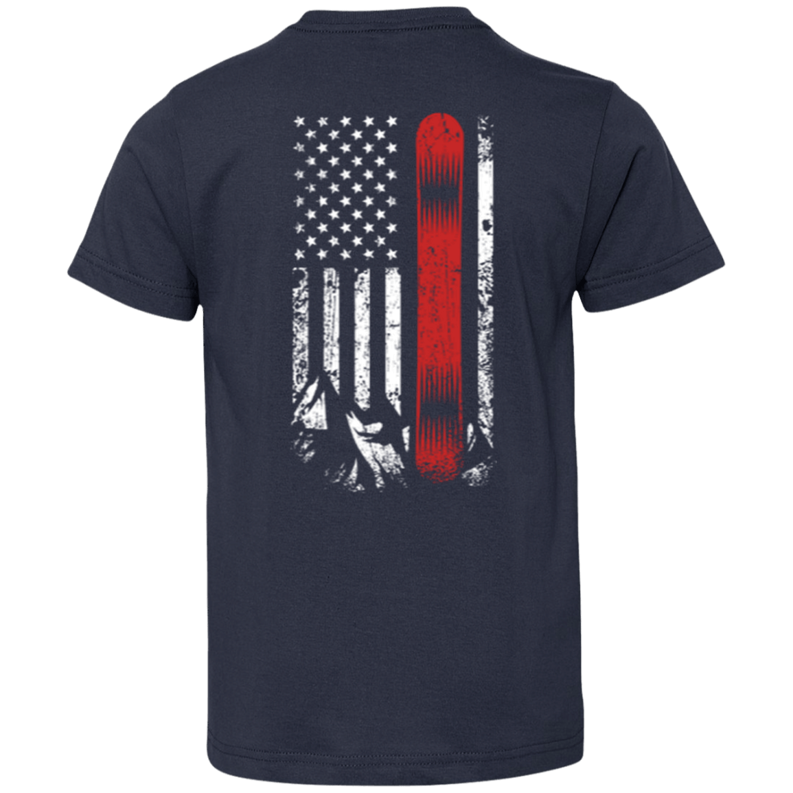 USA Snowboard Flag Youth Tees - Powderaddicts