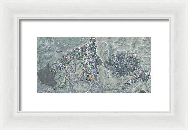 Wasatch Back Ski Trail Map - Framed Print - Powderaddicts