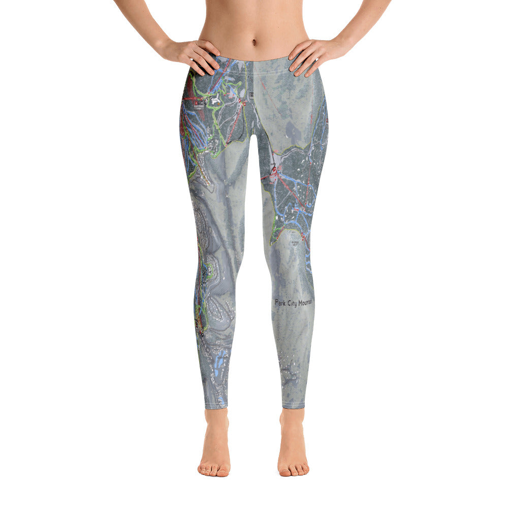 WASATCH BACK, Utah Ski Trail Map Women's Base Layer Bottom - Powderaddicts