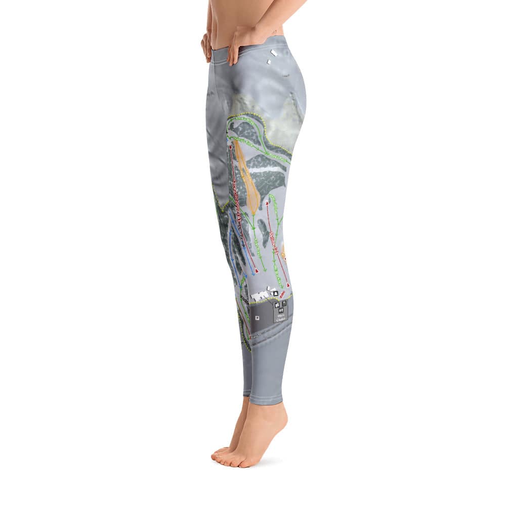 Welch Village, Minnesota Ski Trail Map Women's Base Layer Bottom - Powderaddicts