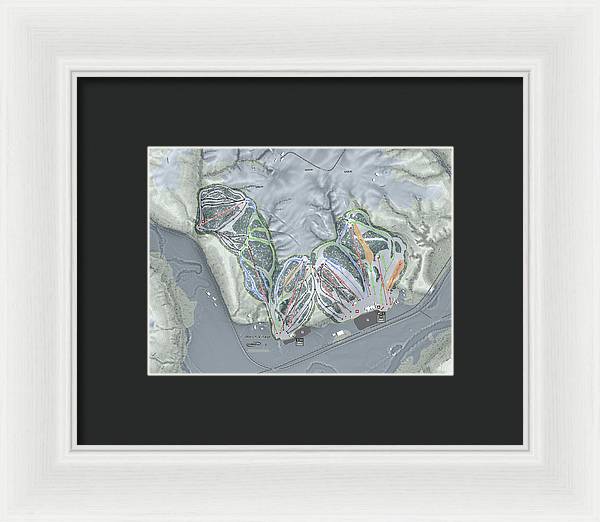 Welch Village Ski Trail Map - Framed Print - Powderaddicts
