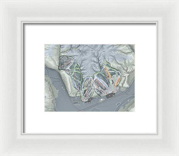 Welch Village Ski Trail Map - Framed Print - Powderaddicts
