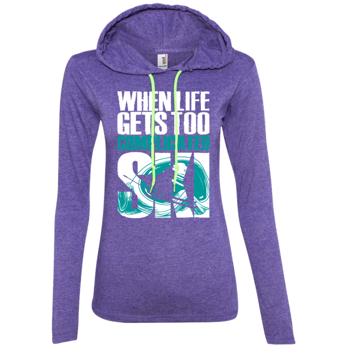 When Life Gets Too Complicated Ski Hoodies - Powderaddicts