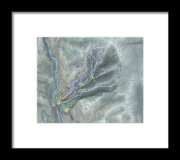 Whiteface Ski Trail Map - Framed Print - Powderaddicts