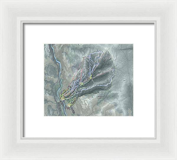 Whiteface Ski Trail Map - Framed Print - Powderaddicts