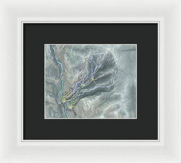 Whiteface Ski Trail Map - Framed Print - Powderaddicts