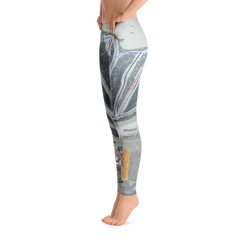 Whitetail, Pennsylvania Ski Trail Map Women's Base Layer Bottom - Powderaddicts