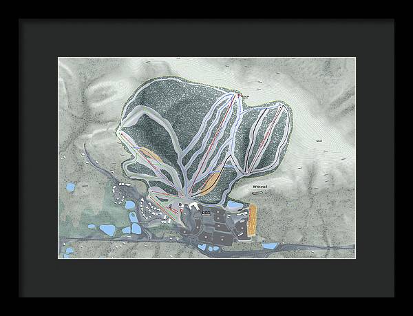 Whitetail Ski Trail Map - Framed Print - Powderaddicts