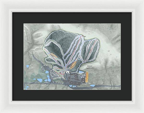 Whitetail Ski Trail Map - Framed Print - Powderaddicts